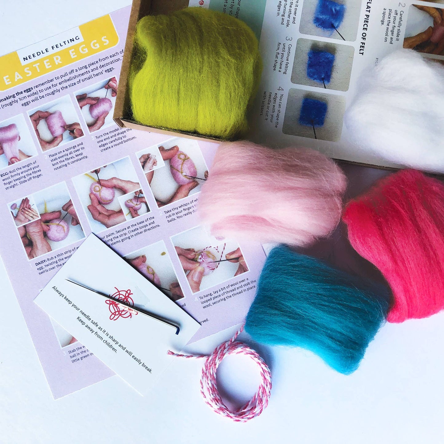 Needle Felting Kit - Easter Eggs