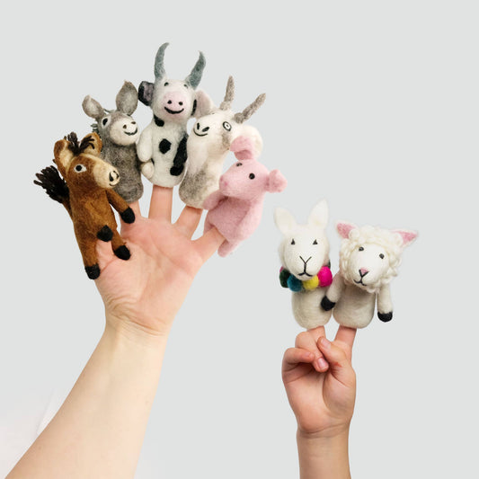 Finger Puppets - Barnyard Buddies - Farm Assorted