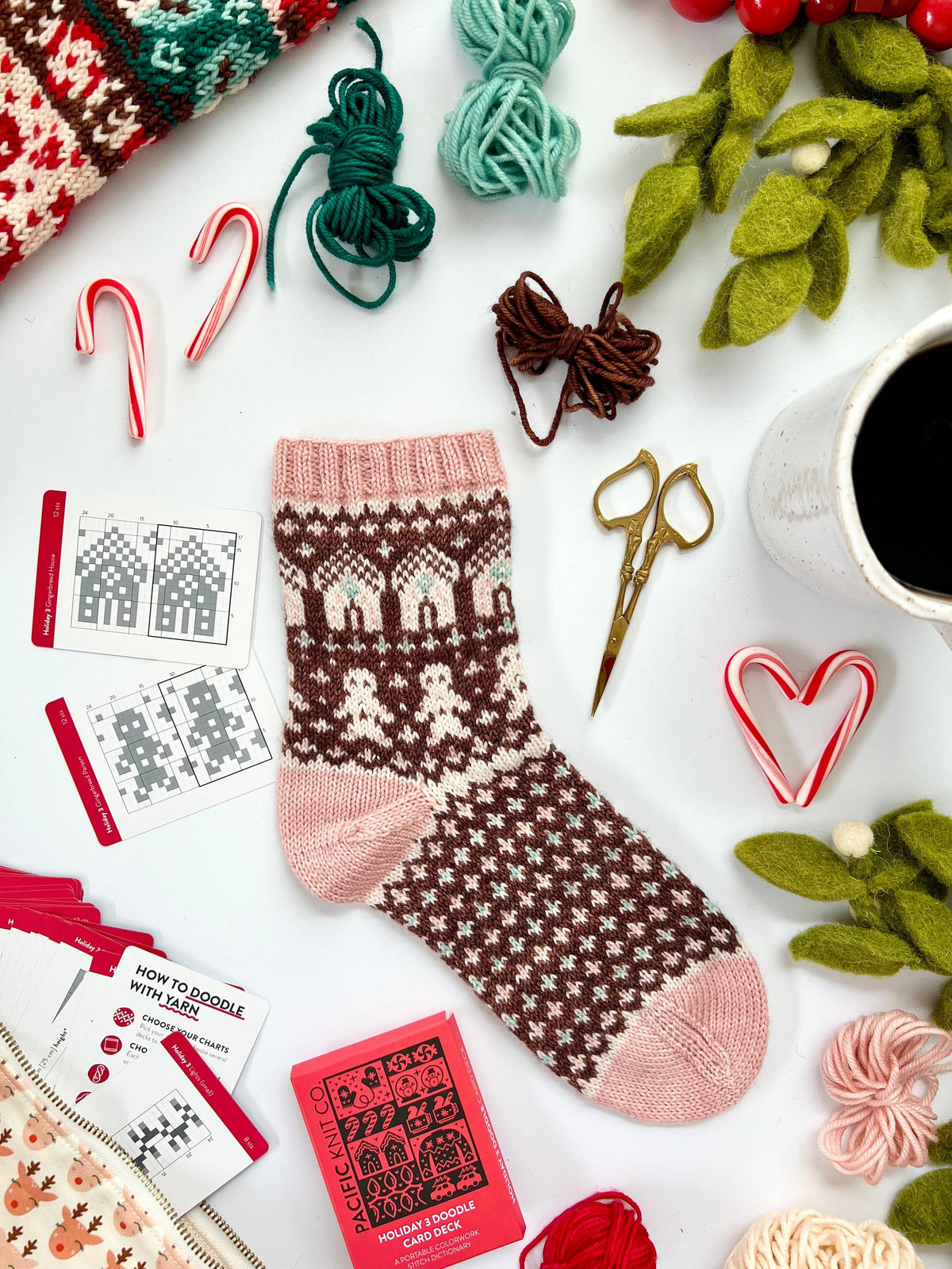 Holiday 3 Doodle Card Deck (Expansion Deck) by Pacific Knit Co