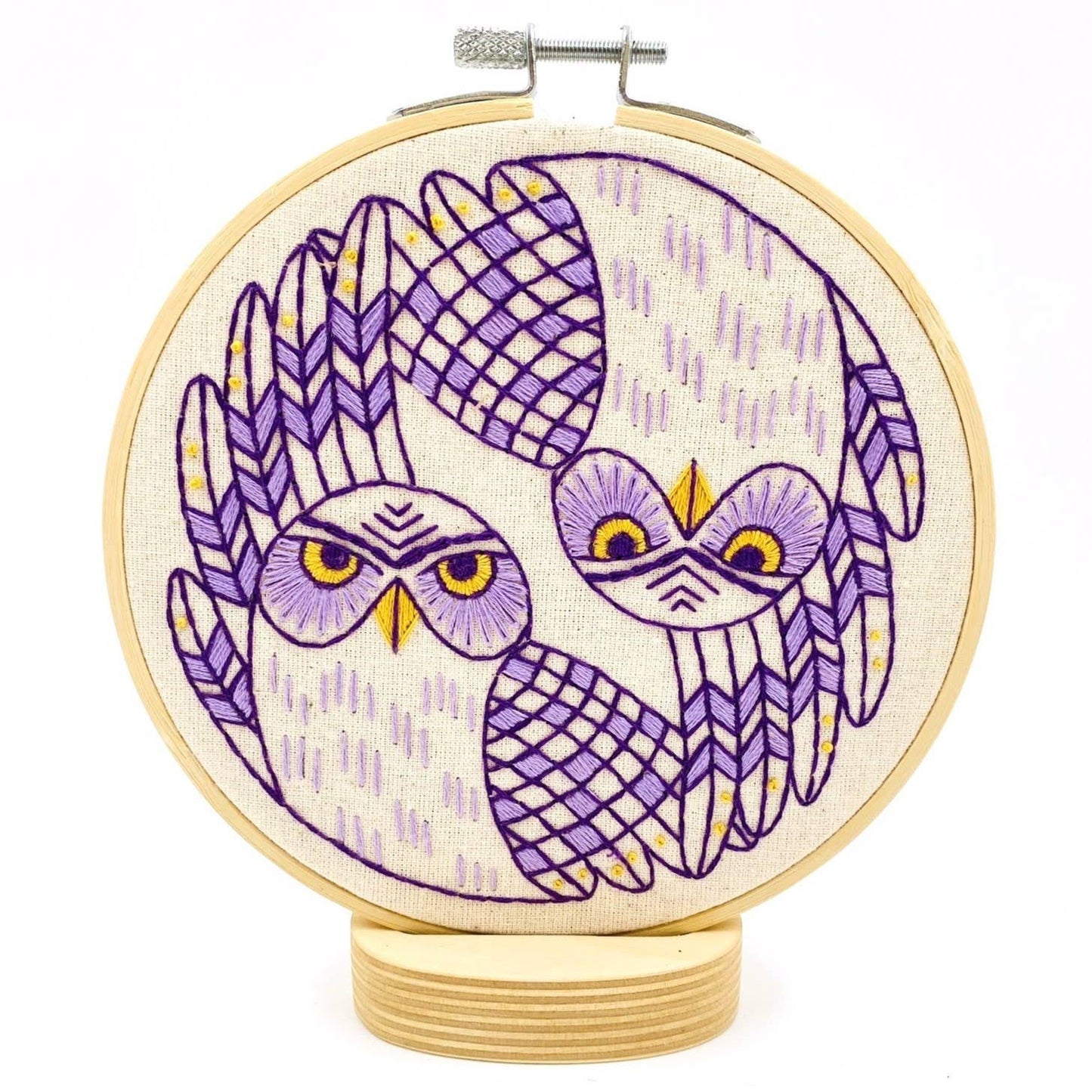Burrowing Owls Complete Embroidery Kit