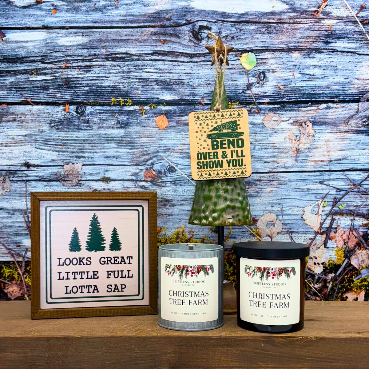 Christmas Tree Farm Candles Tin Farmhouse Candle