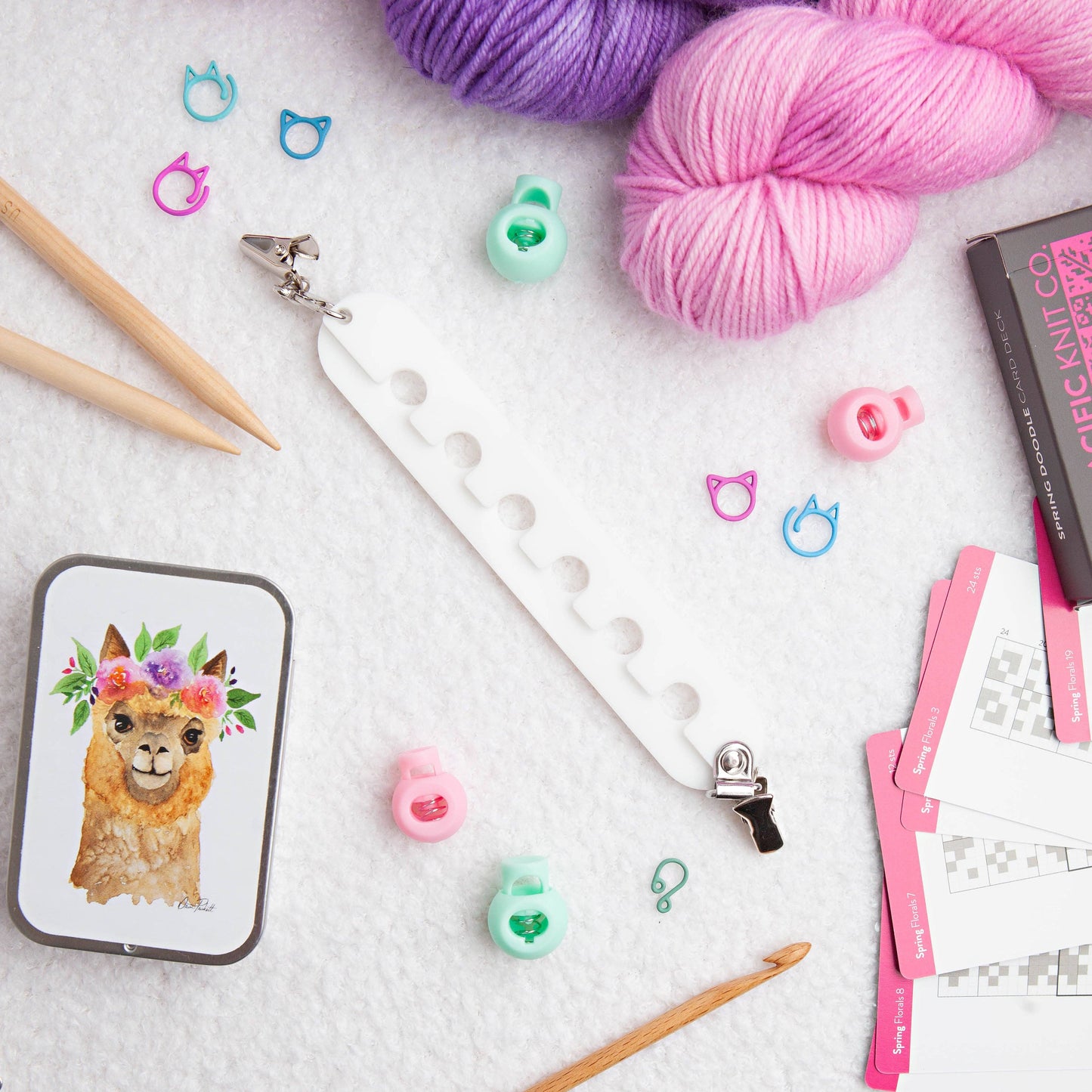 Yarn Gator - Universal Colorwork Yarn Divider / Organizer: Silver Glitter