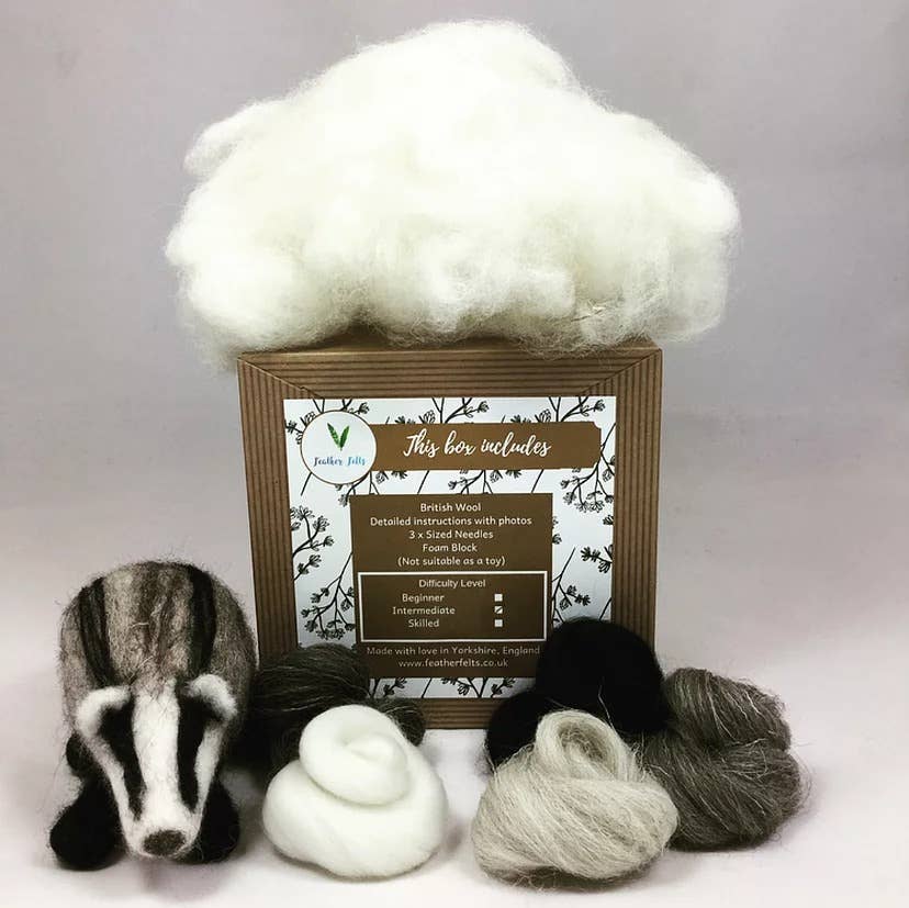 Badger - Needle Felting Kit: With Foam