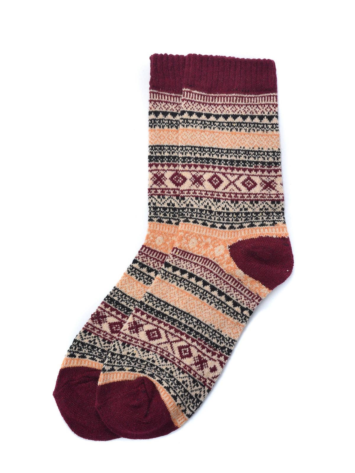 Rufia - 5 Pairs Unisex Bohemian Socks