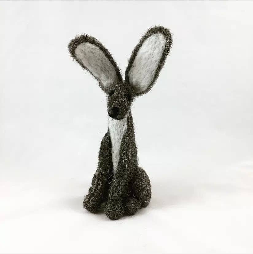 Grey Hare - Needle Felting Kit: With Foam