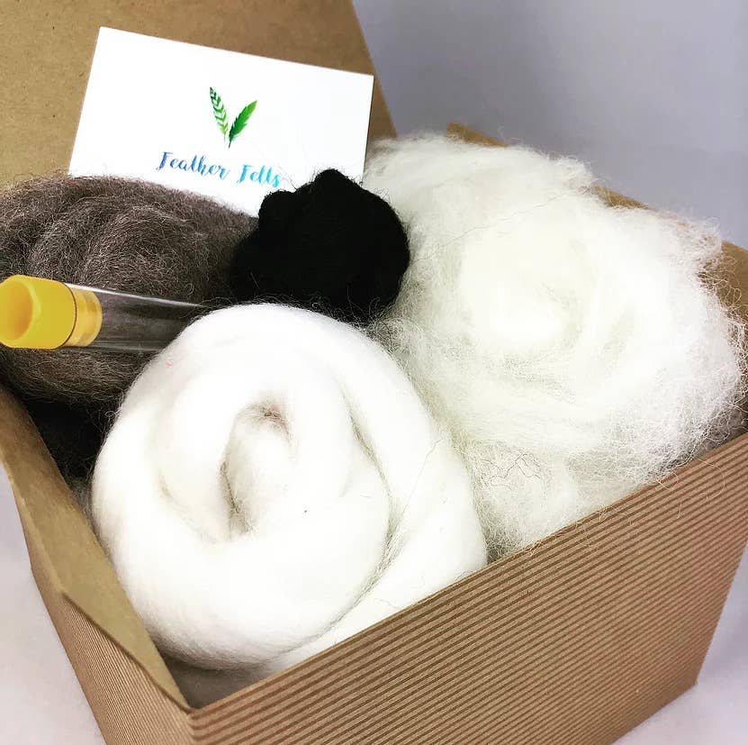 Grey Sheep - Needle Felting Kit: Without Foam