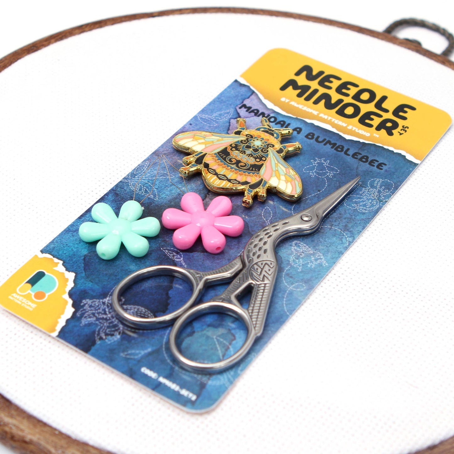 Mandala Bumblebee NM082 - Magnetic Needle Minder Set #2
