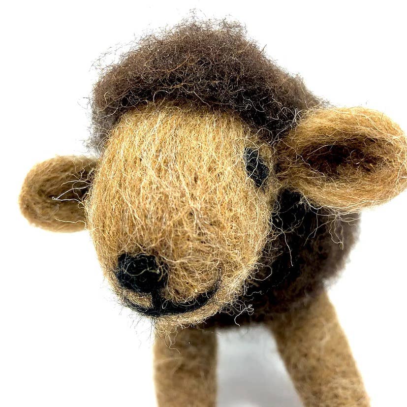 Brown Sheep - Needle Felting Kit: With Foam