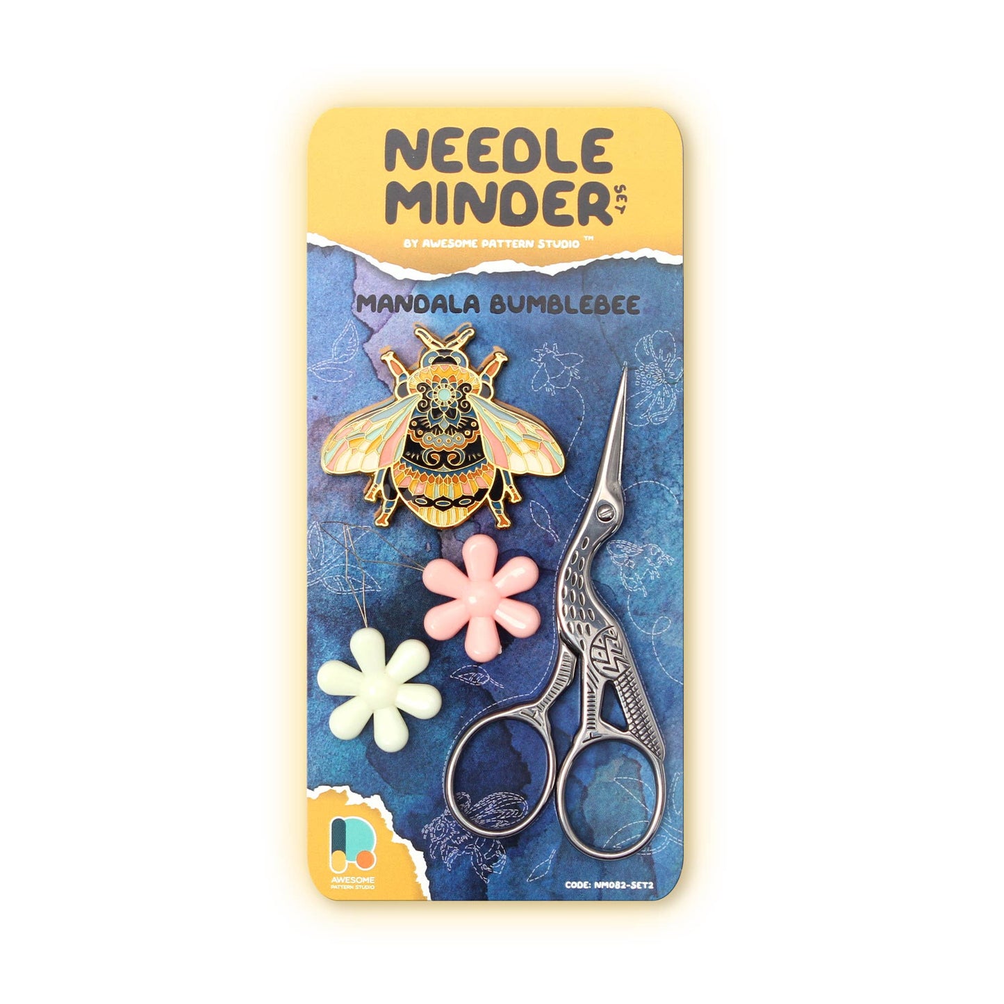 Mandala Bumblebee NM082 - Magnetic Needle Minder Set #2