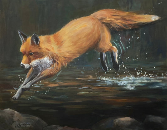 Red Shed Studio LEAPING FOX 4x6 card
