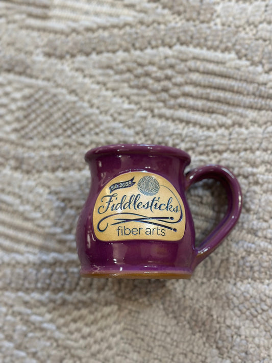 Fiddlesticks Mug Round Belly Purple