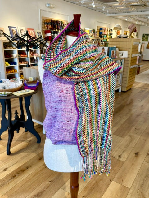 Linen Stitch Scarf with Mishel