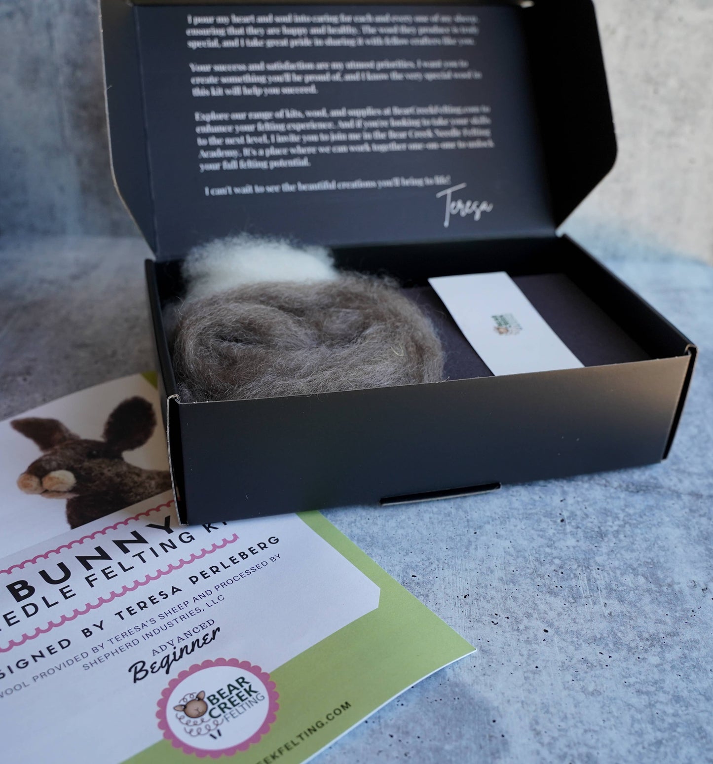 Rabbit Needle Felting Kit: Foam Felting Cushion