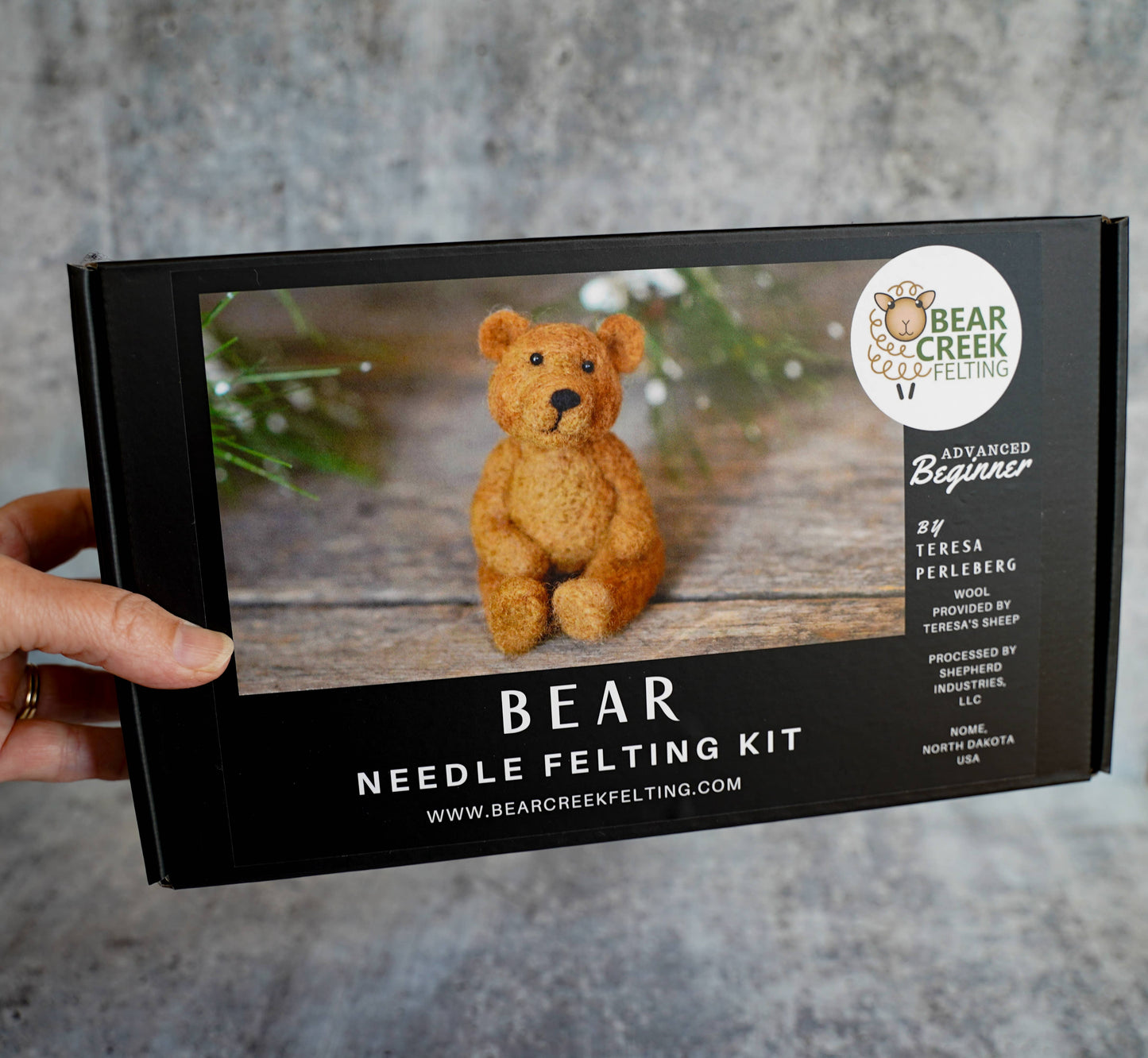Bear Needle Felting Kit: Foam Cushion