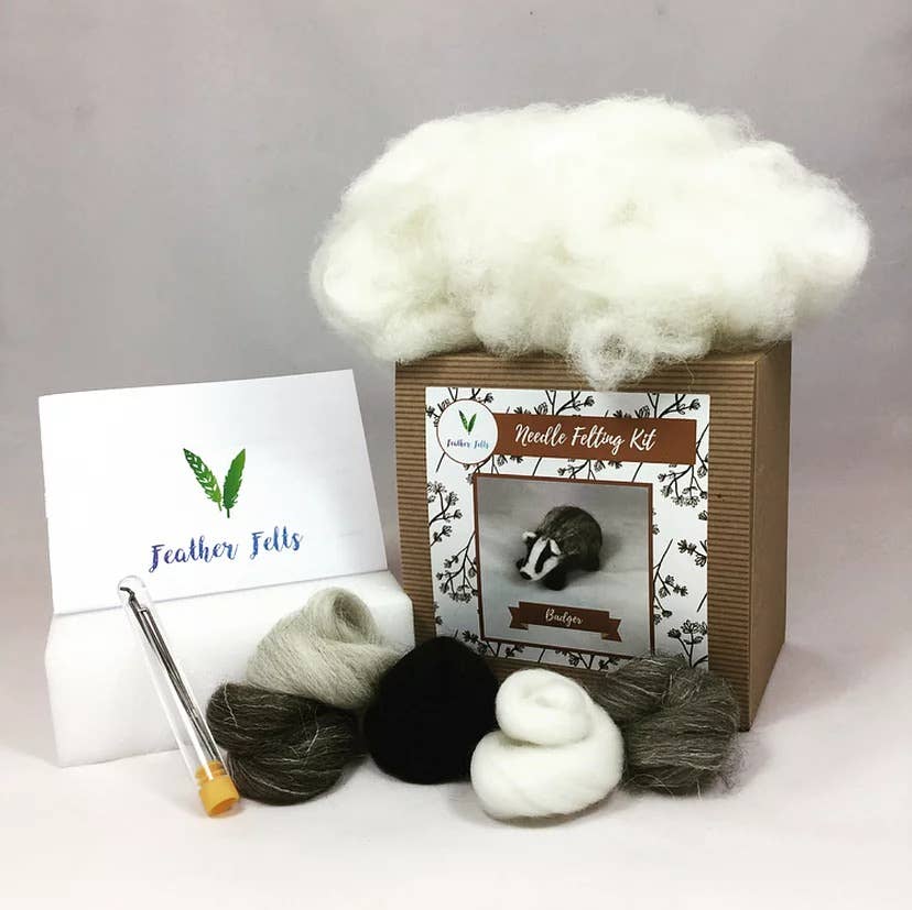 Badger - Needle Felting Kit: With Foam