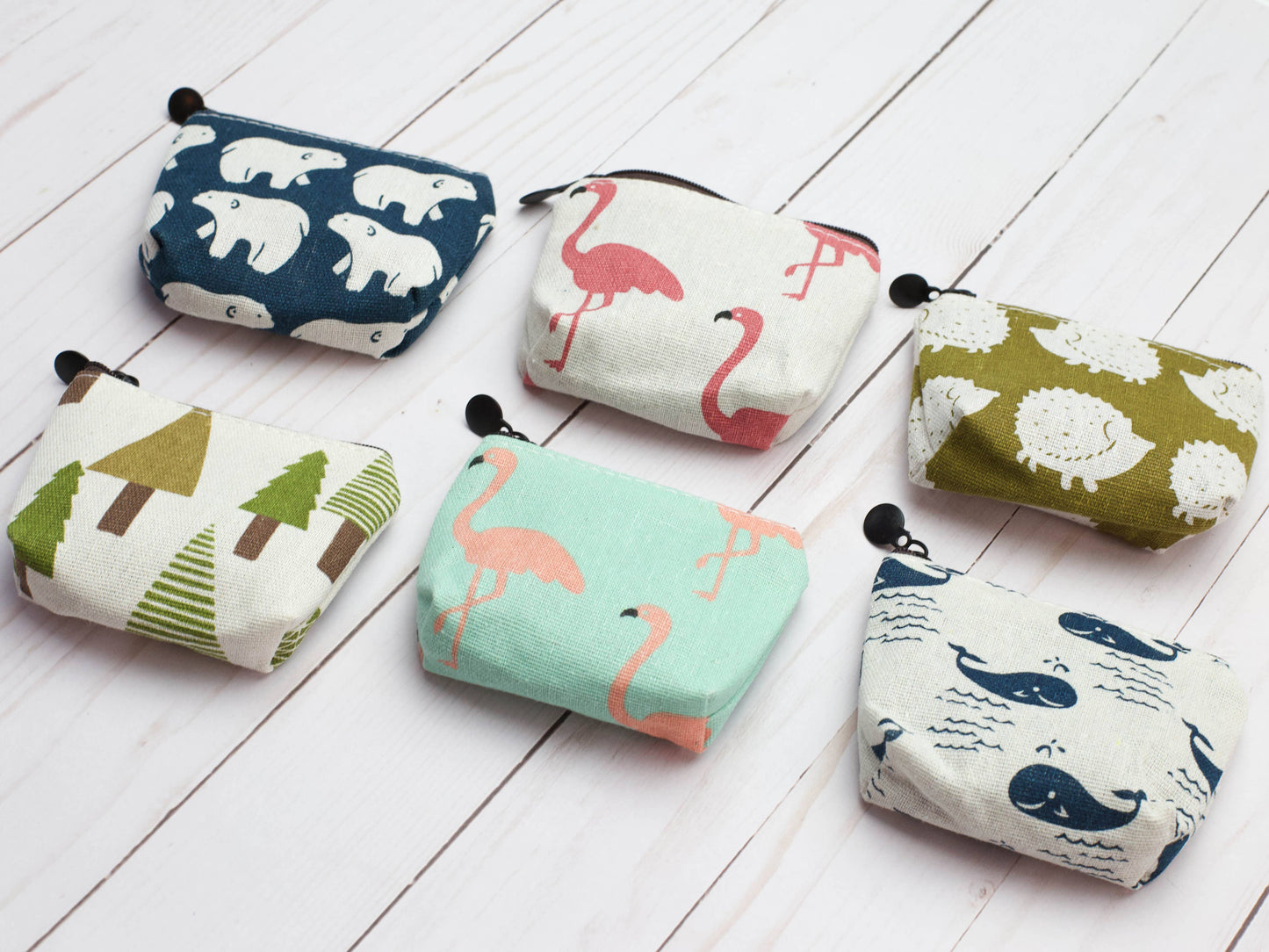 Fabric Pouches |  Storage Bags: Whale