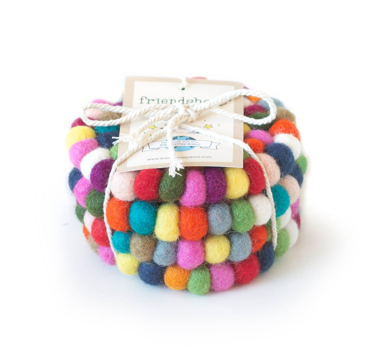 Boho Eco Coasters and Trivets: Set of 4 - Eco Coasters