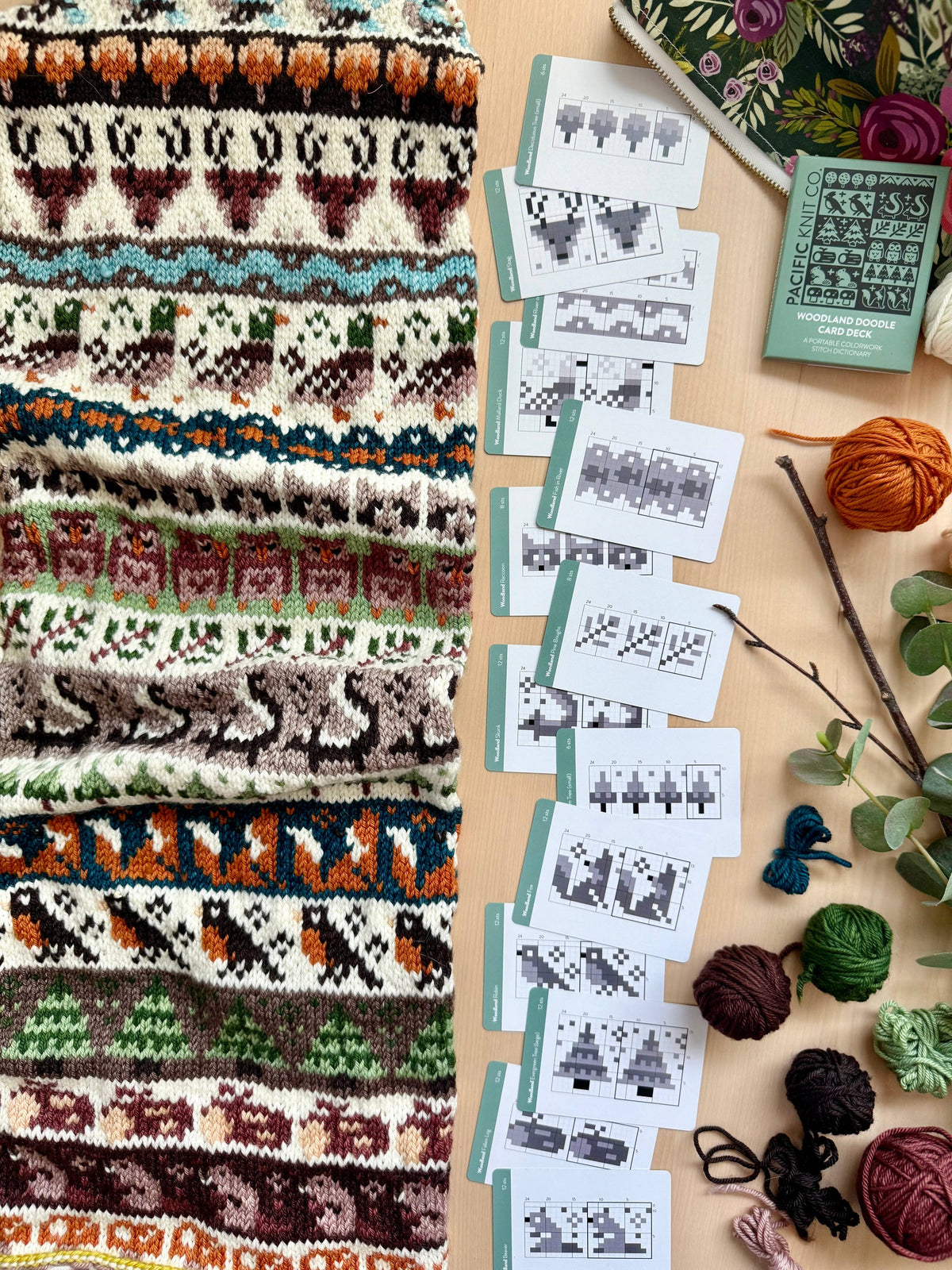 Woodland Doodle Card Deck (Expansion Deck) by Pacific Knit Co