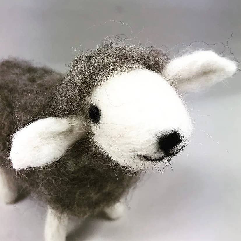 Grey Sheep - Needle Felting Kit: Without Foam