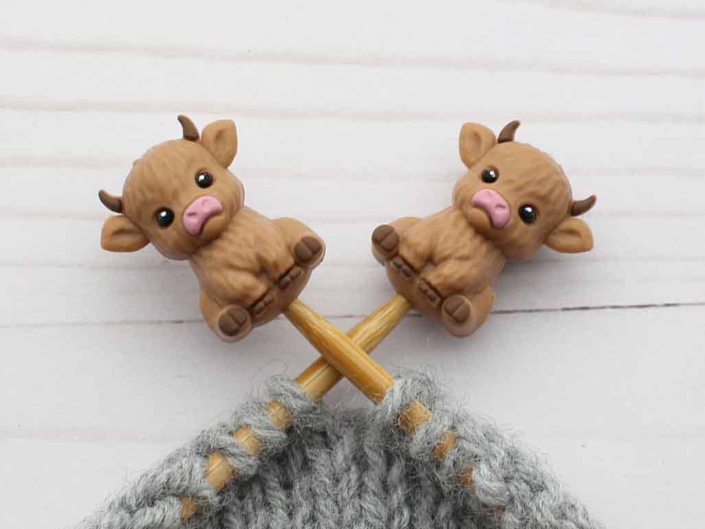 Happy Highland Cow | Stitch Stoppers