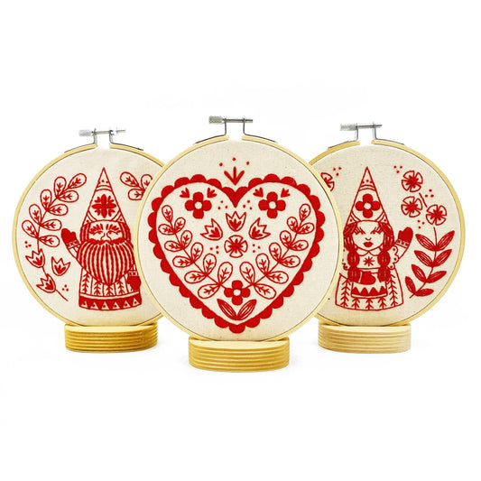 NEW! Nordic "Jul" Gnome Complete Embroidery Kit