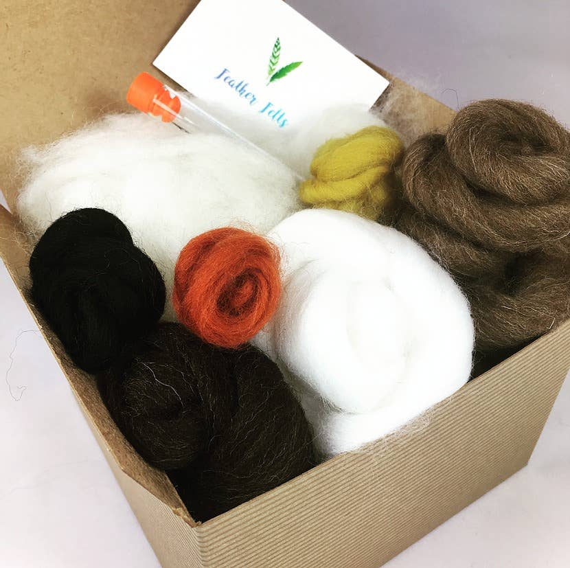 Spotty Owl - Needle Felting Kit: With Foam