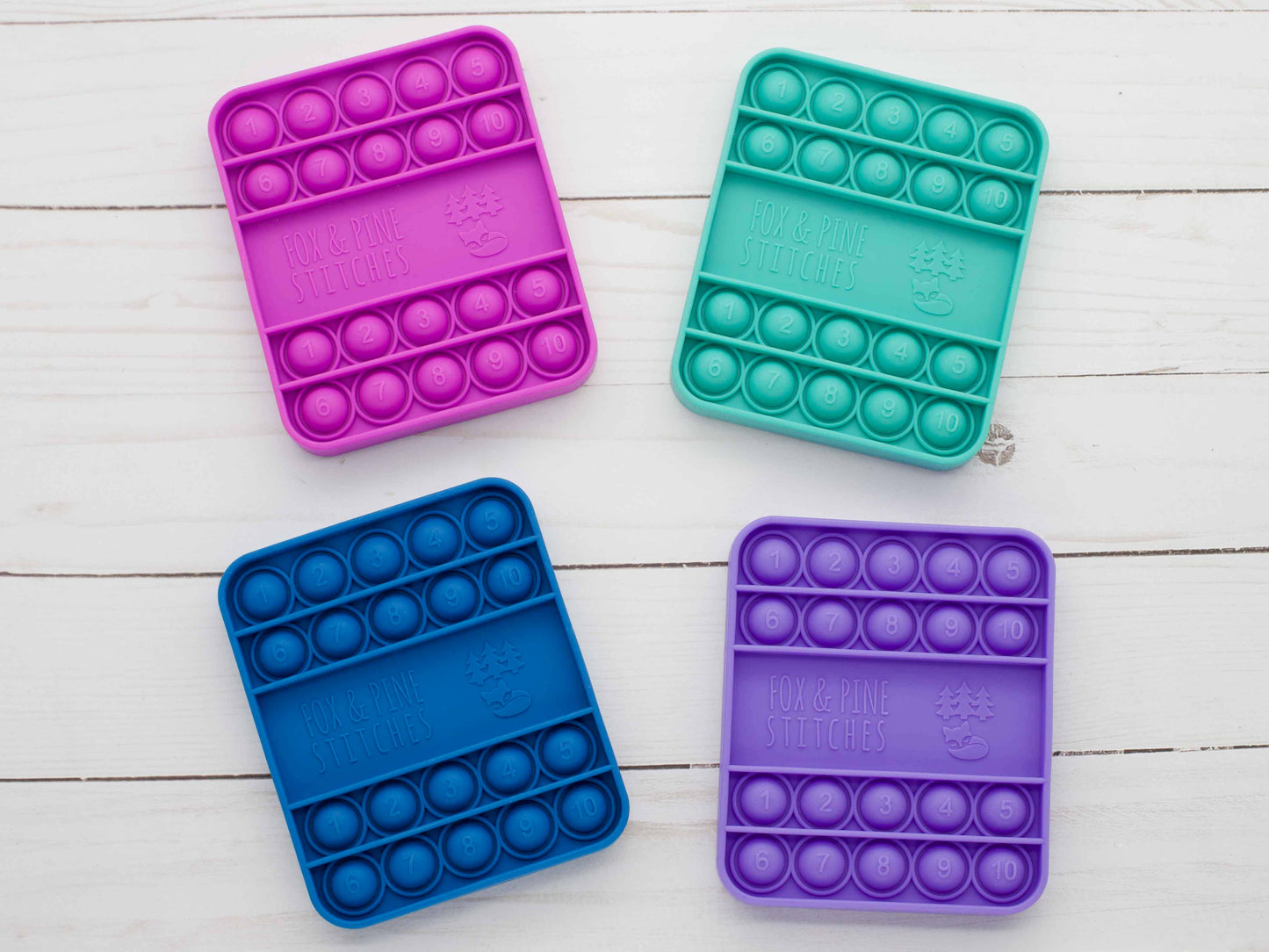 Colorful Row Counters | Knitting & Crochet Notions and Tools: Purple