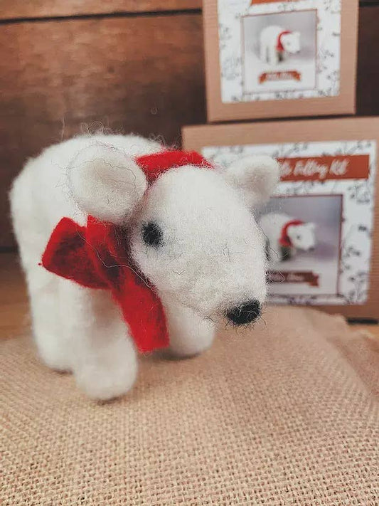 Polar Bear - Needle Felting Kit: With Foam
