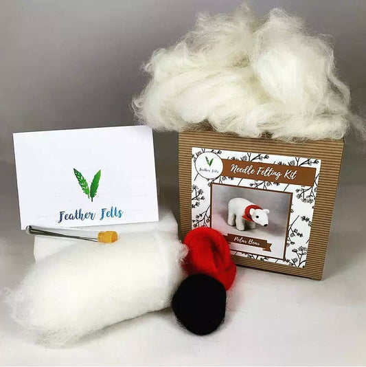 Polar Bear - Needle Felting Kit: With Foam