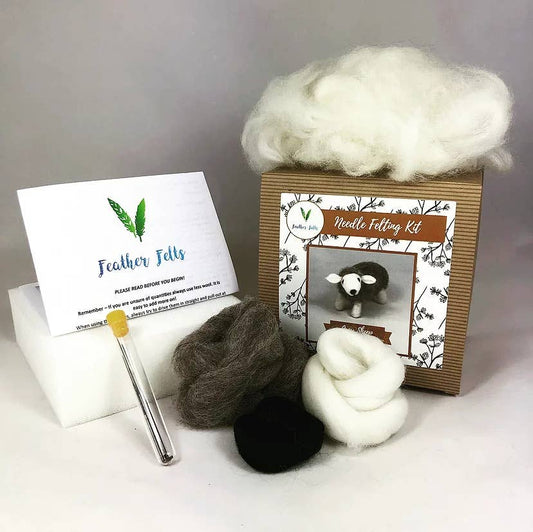 Grey Sheep - Needle Felting Kit: With Foam