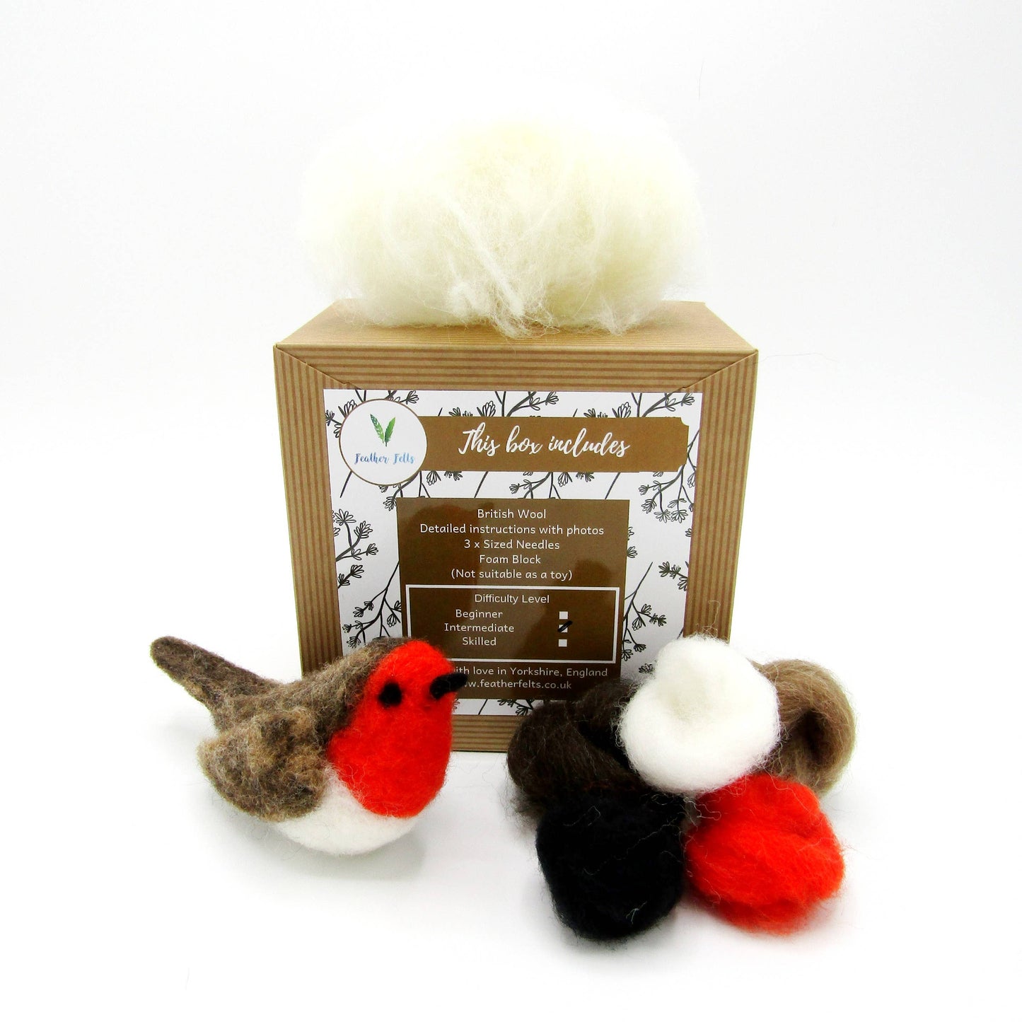 Robin - Needle Felting Kit: Without Foam