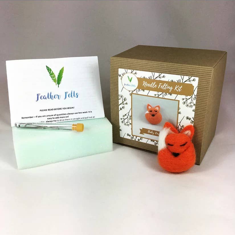 Baby Fox - Needle Felting Kit: With Foam