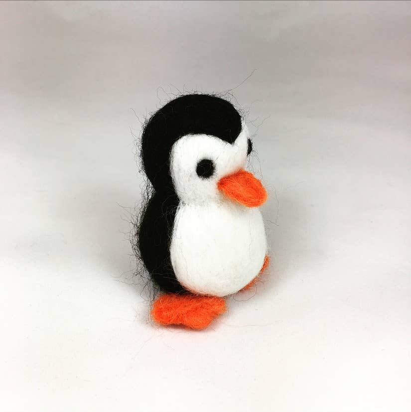 Penguin - Needle Felting Kit: With Foam