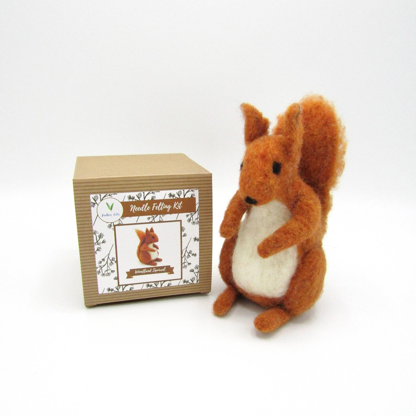 Woodland Squirrel - Needle Felting Kit: With Foam