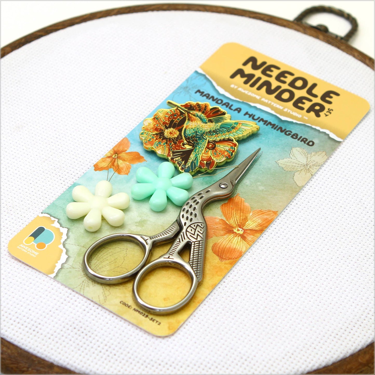Mandala Hummingbird NM029 - Magnetic Needle Minder Set #2