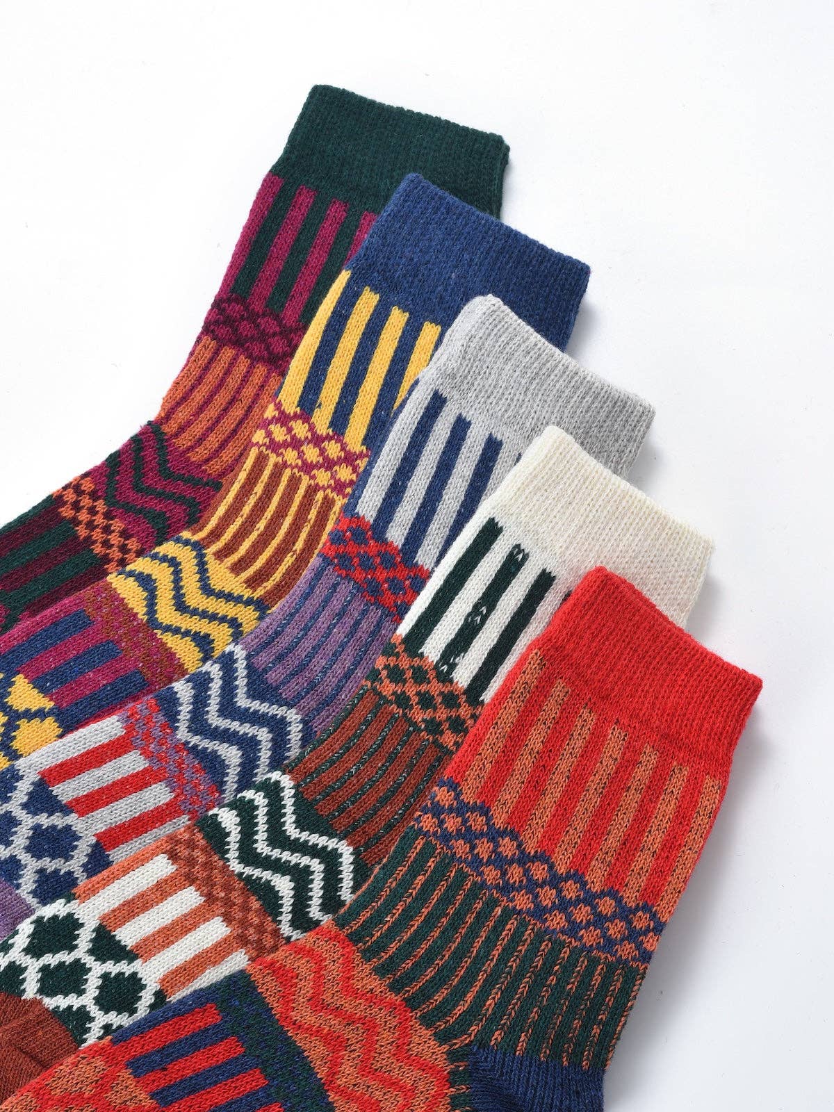 Rufia - 5 Pairs Bohemian Socks Set: 7020 / ONE SIZE
