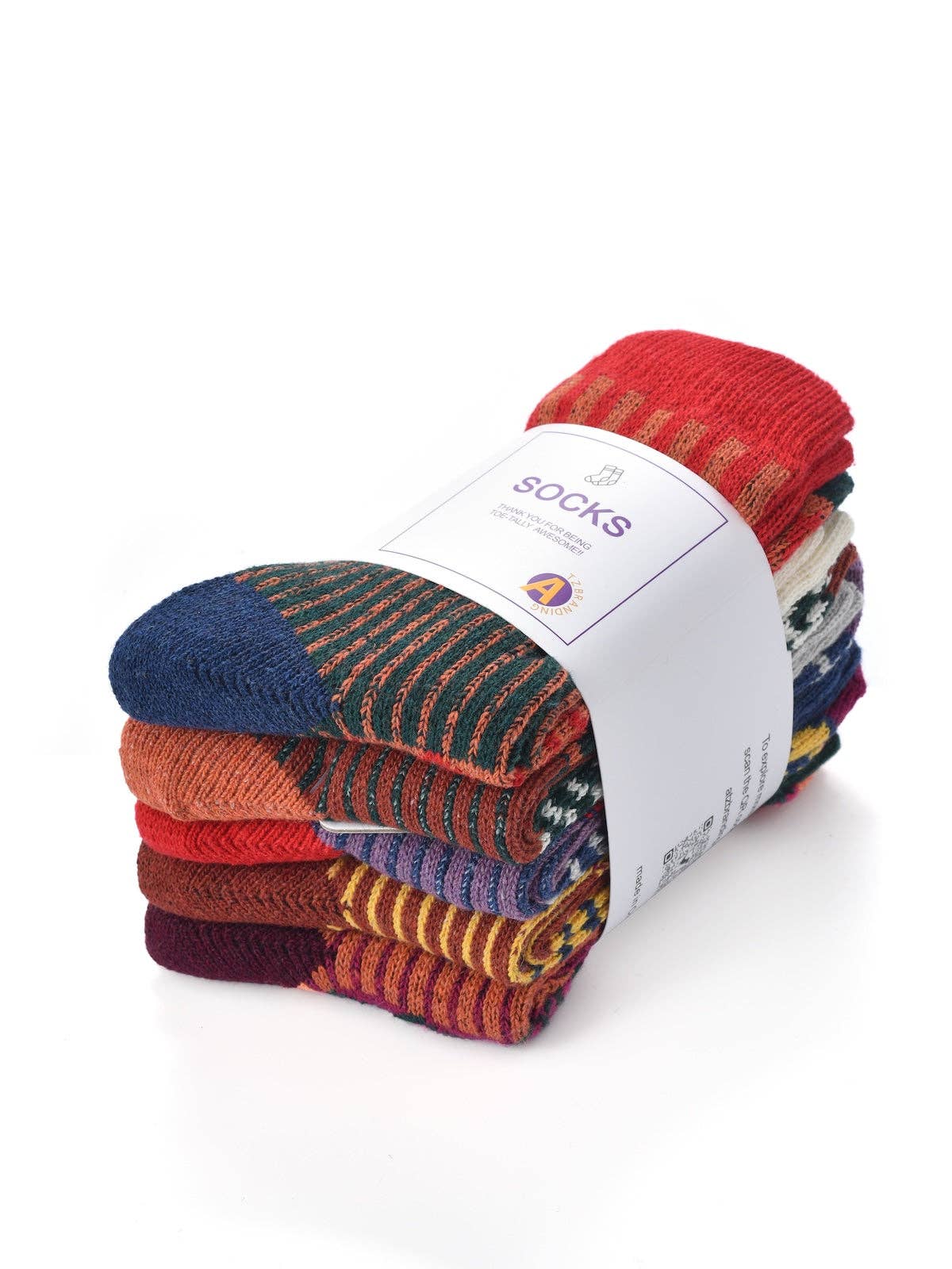 Rufia - 5 Pairs Bohemian Socks Set: 7020 / ONE SIZE