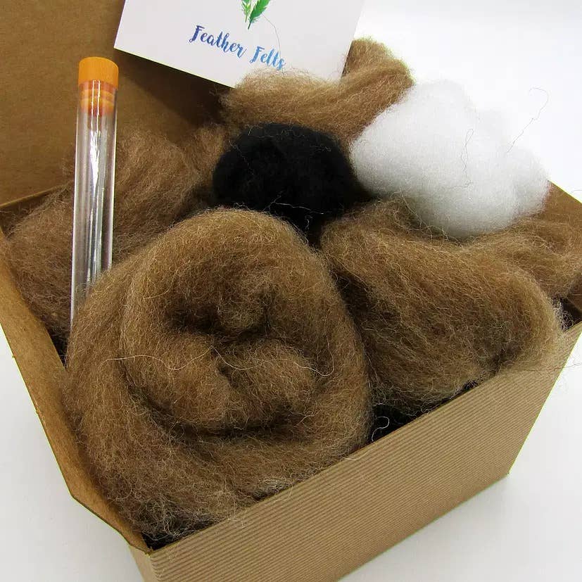 Floppy Dog - Needle Felting Kit: With Foam